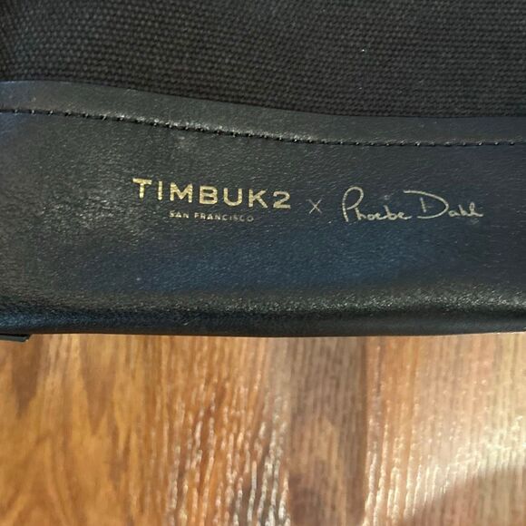 Timbuk2 Phoebe Dahl Jet pack Black leather canvas backpack. - Picture 2 of 7